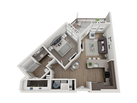 1075 Vaughn 1-2 Beds Apartment for Rent - Photo Gallery 21